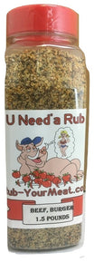 RYM Beef & Hamburger Rub- 1.5 Pounds - Free Shipping - Shaker Top