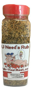 RYM Vegetable Rub- 1.5 Pounds - Shaker Top - Free Shipping