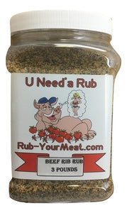 RYM Beef Rib Rub - 3 Pounds - Shipping Included