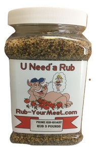 RYM Prime Rib & Roast Rub- 3 pounds - Ships Free